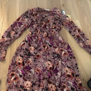 Floral Long Sleeve Dress